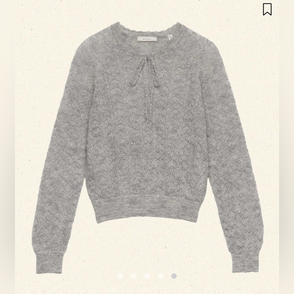 DOEN Ophira Heather Gray Knit | NEW with tags | size XS - Picture 4 of 6